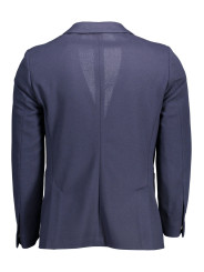 Jackets Elegant Slim Fit Blue Jacket 340,00 € 7325705664269 | Planet-Deluxe