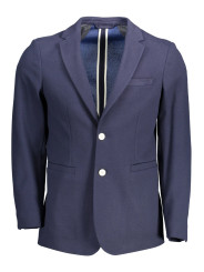 Jackets Elegant Slim Fit Blue Jacket 340,00 € 7325705664269 | Planet-Deluxe