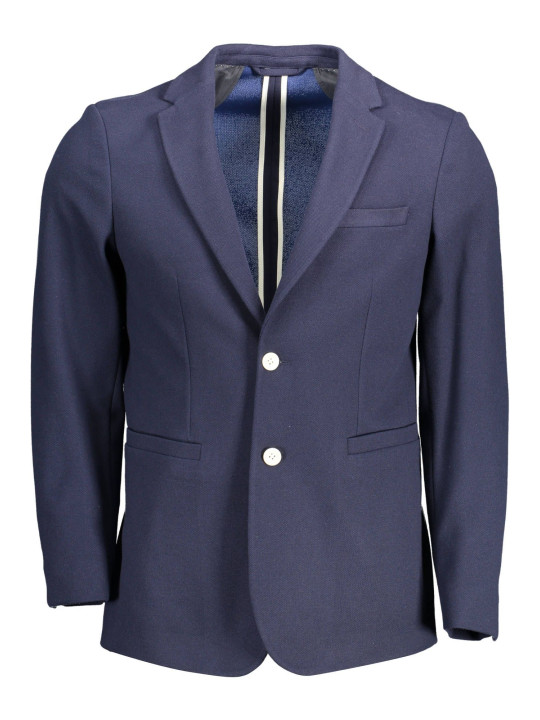 Jackets Elegant Slim Fit Blue Jacket 340,00 € 7325705664269 | Planet-Deluxe