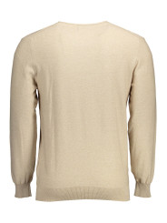 Sweaters Elegant Beige Crew-Neck Sweater with Embroidery 140,00 € 7325706160531 | Planet-Deluxe