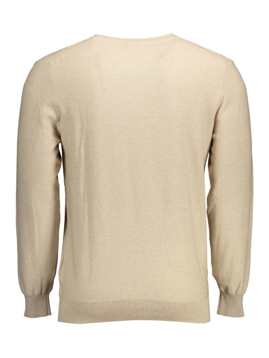 Sweaters Elegant Beige Crew-Neck Sweater with Embroidery 140,00 € 7325706160531 | Planet-Deluxe