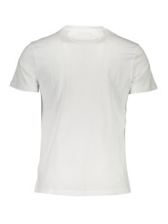 T-Shirts Elegant White Crew Neck Tee with Signature Print 60,00 € 7613431358669 | Planet-Deluxe