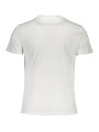 T-Shirts Elegant White Crew Neck Tee with Signature Print 60,00 € 7613431358669 | Planet-Deluxe