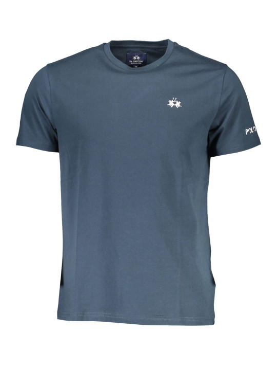 T-Shirts Elegant Embroidered Blue Cotton Tee 60,00 € 7613431359147 | Planet-Deluxe