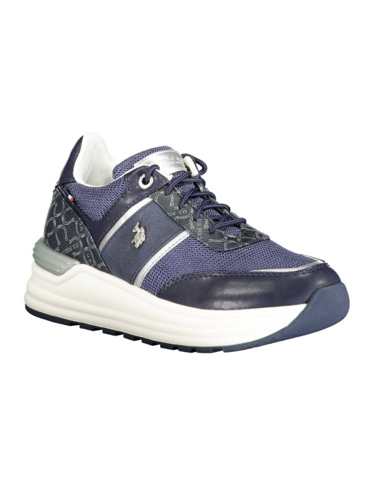 Sneakers Chic Blue Lace-Up Sport Sneakers 140,00 € 8055197277881 | Planet-Deluxe