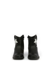 Schwarze Kinderstiefel mit Sternenmuster