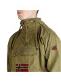 Kaki Jacke mit Norwegen Flagge