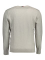 Sweaters Elegant Gray Cotton-Cashmere Men's Sweater 110,00 € 628226188083 | Planet-Deluxe