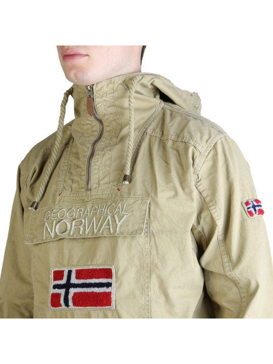 Beige Kapuzenjacke Geographical Norway Herren
