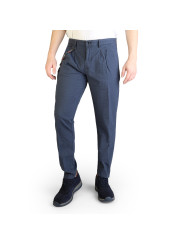 Dunkle, gemusterte Herrenstoffhose