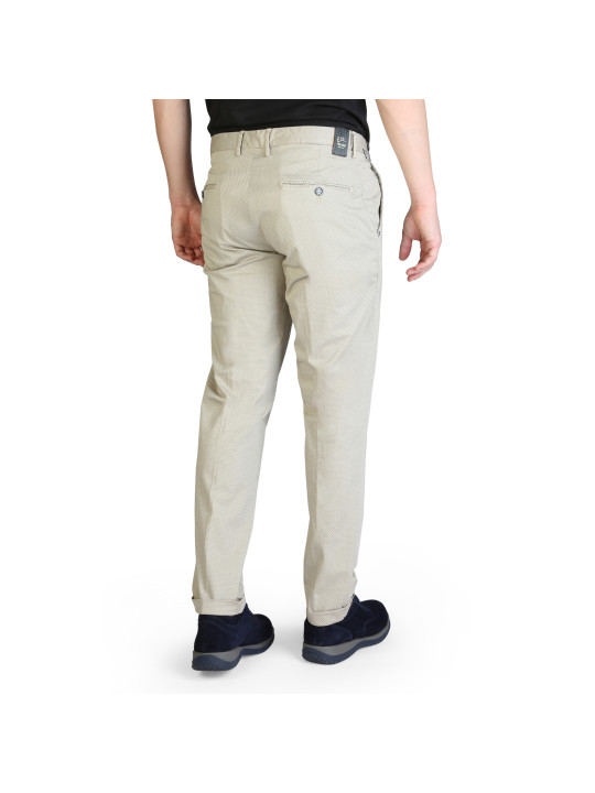 Beige Hose mit schwarzem Streifen