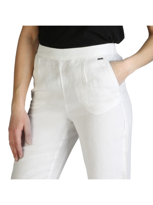 Weiße Stoffhose gerader Schnitt Armani Exchange