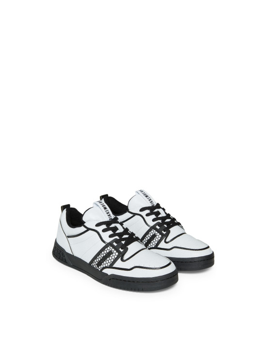 Weiße Bikkembergs Leder Sneaker Herren