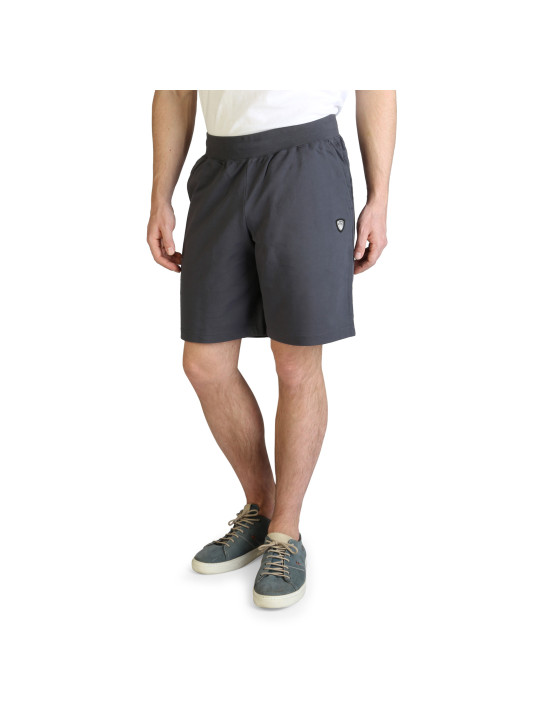 Graue Shorts mit elastischem Bund