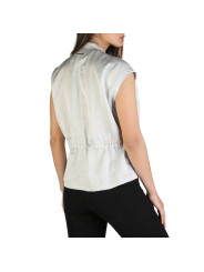 Graue ärmellose Armani Exchange Bluse