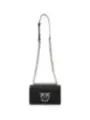 Schwarze Pinko Schultertasche mit Klappe