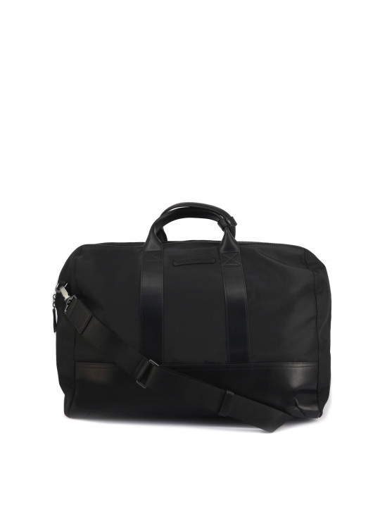 Schwarze Emporio Armani Leder Reisetasche