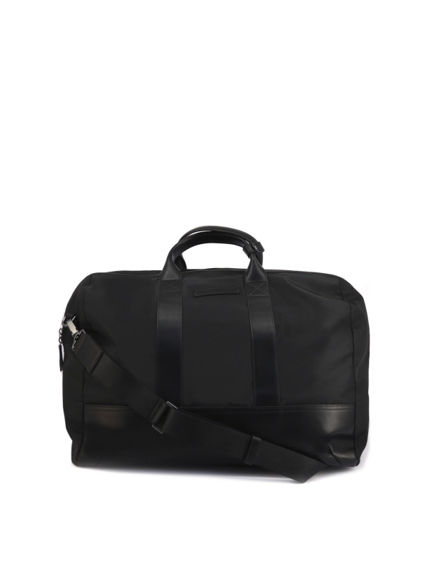 Schwarze Emporio Armani Leder Reisetasche Schwarze Emporio Armani Leder Reisetasche