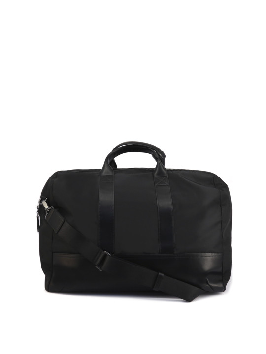 Schwarze Armani Ledertasche für Reisen