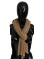 Scarves Elegant Men's Brown Neck Wrap Shawl Scarf 300,00 € 7333413043825 | Planet-Deluxe