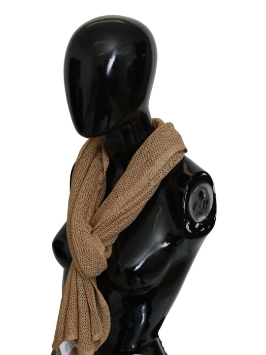 Scarves Elegant Men's Brown Neck Wrap Shawl Scarf 300,00 € 7333413043825 | Planet-Deluxe