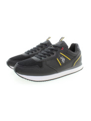 Sneakers Sleek Black Lace-Up Sneakers with Logo Detail 110,00 € 8055197312391 | Planet-Deluxe