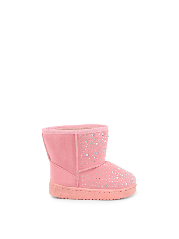 Rosa Samtstiefel mit Strasssteinen Rosa Samtstiefel mit Strasssteinen