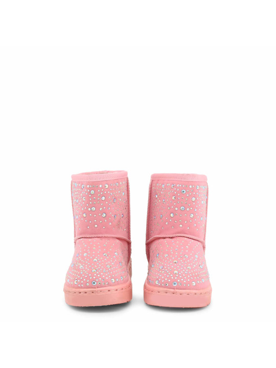 Rosa glänzende Damenstiefeletten Shone 198