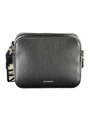 Handbags Elegant Black Leather Shoulder Bag with Contrasting Details 310,00 € 8059978473714 | Planet-Deluxe