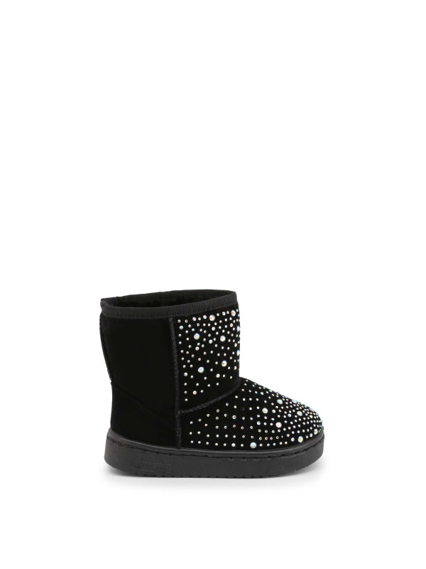 Schwarze Stiefelette mit weißen Nieten Schwarze Stiefelette mit weißen Nieten