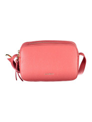 Handbags Elegant Pink Leather Shoulder Bag with Logo 340,00 € 8059978508911 | Planet-Deluxe