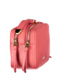 Handbags Elegant Pink Leather Shoulder Bag with Logo 340,00 € 8059978508911 | Planet-Deluxe