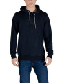 Dunkelblauer Kapuzenpullover mit Logo