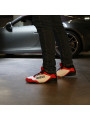 Rote weiße schwarze Rennschuhe Sparco