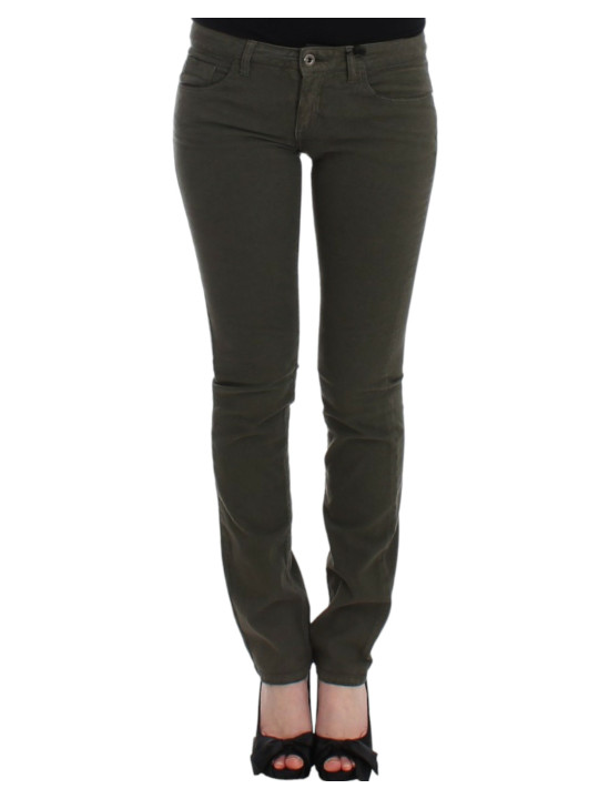 Jeans & Pants Chic Green Slim Leg Designer Jeans 260,00 € 292784266662 | Planet-Deluxe