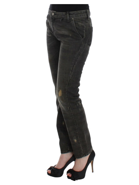 Jeans & Pants Sleek Gray Straight Leg Distressed Jeans 260,00 € 72527273004 | Planet-Deluxe