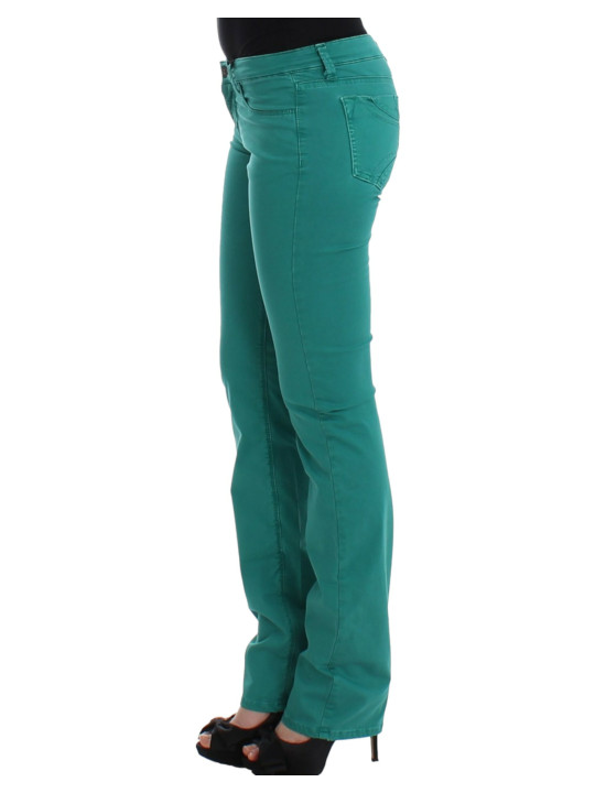 Jeans & Pants Chic Green Straight Leg Jeans for Sophisticated Style 260,00 € 8033983027617 | Planet-Deluxe