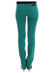 Jeans & Pants Chic Green Straight Leg Jeans for Sophisticated Style 260,00 € 8033983027617 | Planet-Deluxe