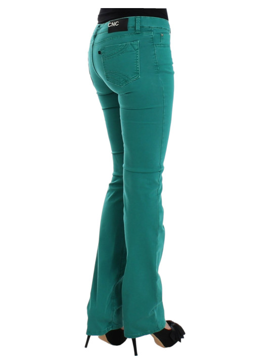 Jeans & Pants Chic Green Straight Leg Jeans for Sophisticated Style 260,00 € 8033983027617 | Planet-Deluxe