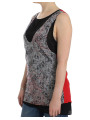 Tops & T-Shirts Elegant Sleeveless Black & Red Top 110,00 € 7333413007568 | Planet-Deluxe