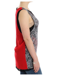 Tops & T-Shirts Elegant Sleeveless Black & Red Top 110,00 € 7333413007568 | Planet-Deluxe