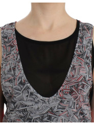 Tops & T-Shirts Elegant Sleeveless Black & Red Top 110,00 € 7333413007568 | Planet-Deluxe