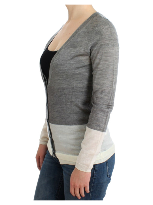 Sweaters Chic Gray Lightweight Cardigan 260,00 € 7333413033512 | Planet-Deluxe