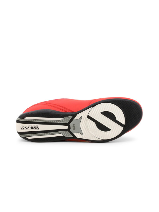 Rote und schwarze Rennschuhe Sparco