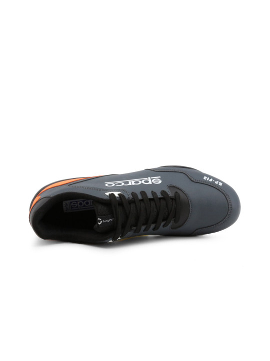 Graue und orange Sparco Rennschuhe