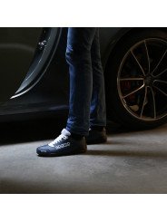 Dunkelblaue Sparco Rennschuhe mit Grip