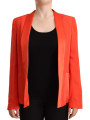 Jackets & Coats Elegant Orange Overcoat Long Sleeves Jacket 700,00 € 7333413044006 | Planet-Deluxe