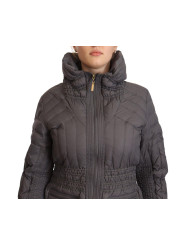 Jackets & Coats Elegant Quilted Long Jacket with Logo Patch 800,00 € 7333413043993 | Planet-Deluxe