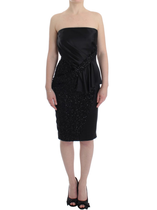 Dresses Elegant Strapless Black Dress 720,00 € 7333413045706 | Planet-Deluxe