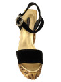 Sandals Baroque Velvet Heels in Black and Gold 3.500,00 € 8050246186732 | Planet-Deluxe